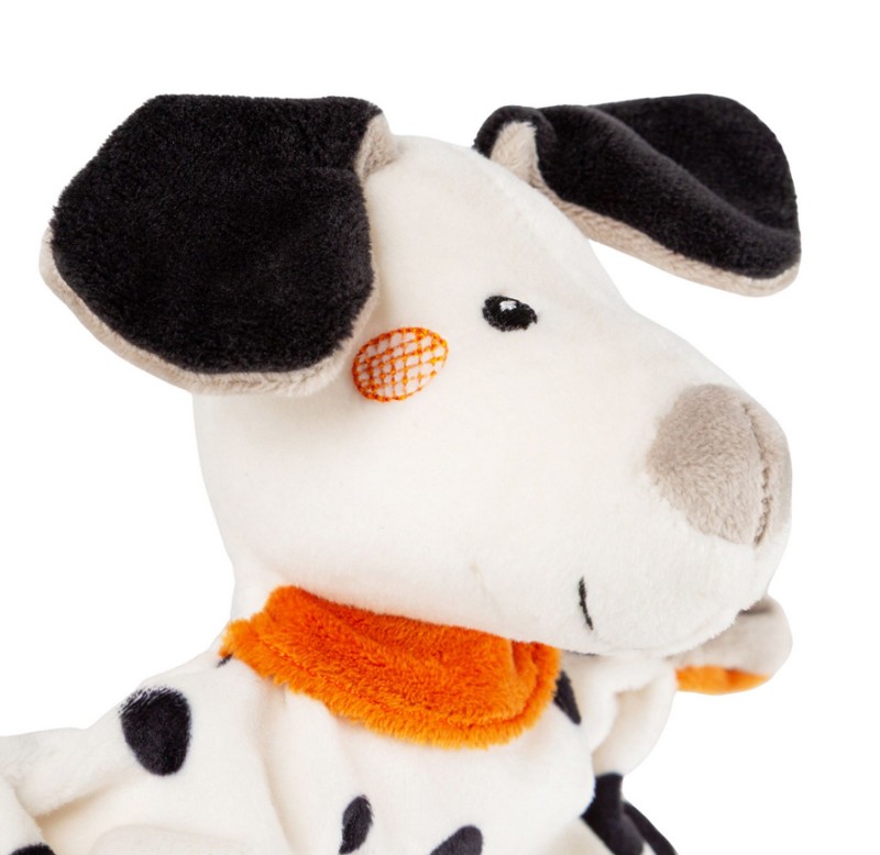 Doudou per neonato a forma di cane dalmata, una perfetta idea regalo sia per i nuovi nati che per i loro genitori